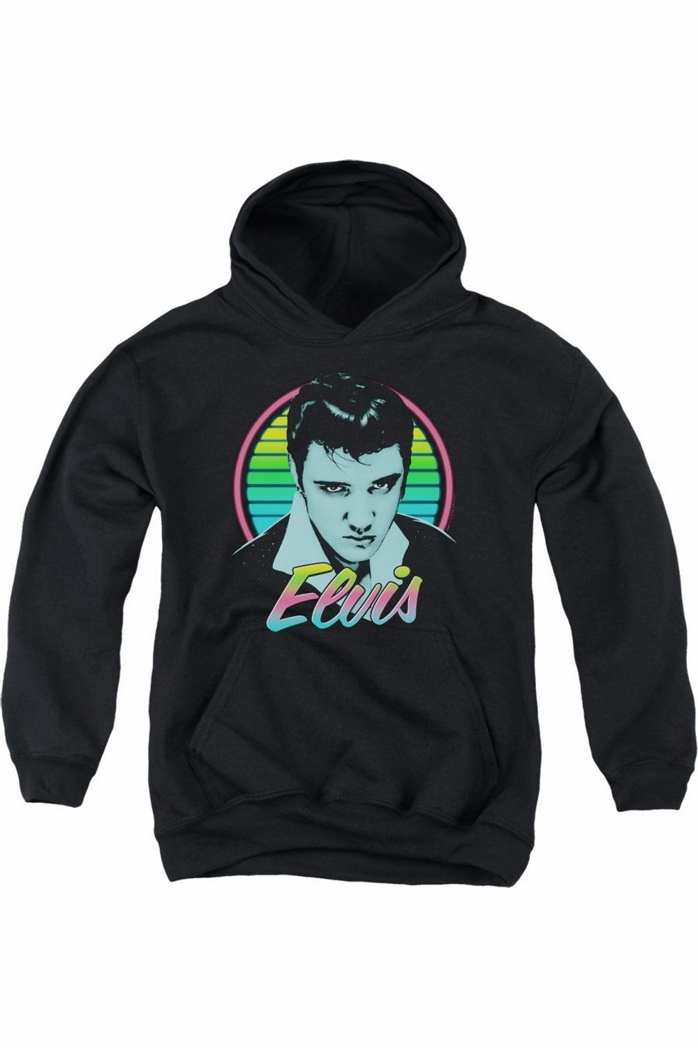 Elvis Presley Neon King Youth Pull Over Hoodie graphic tees for boys, polo shirts boys