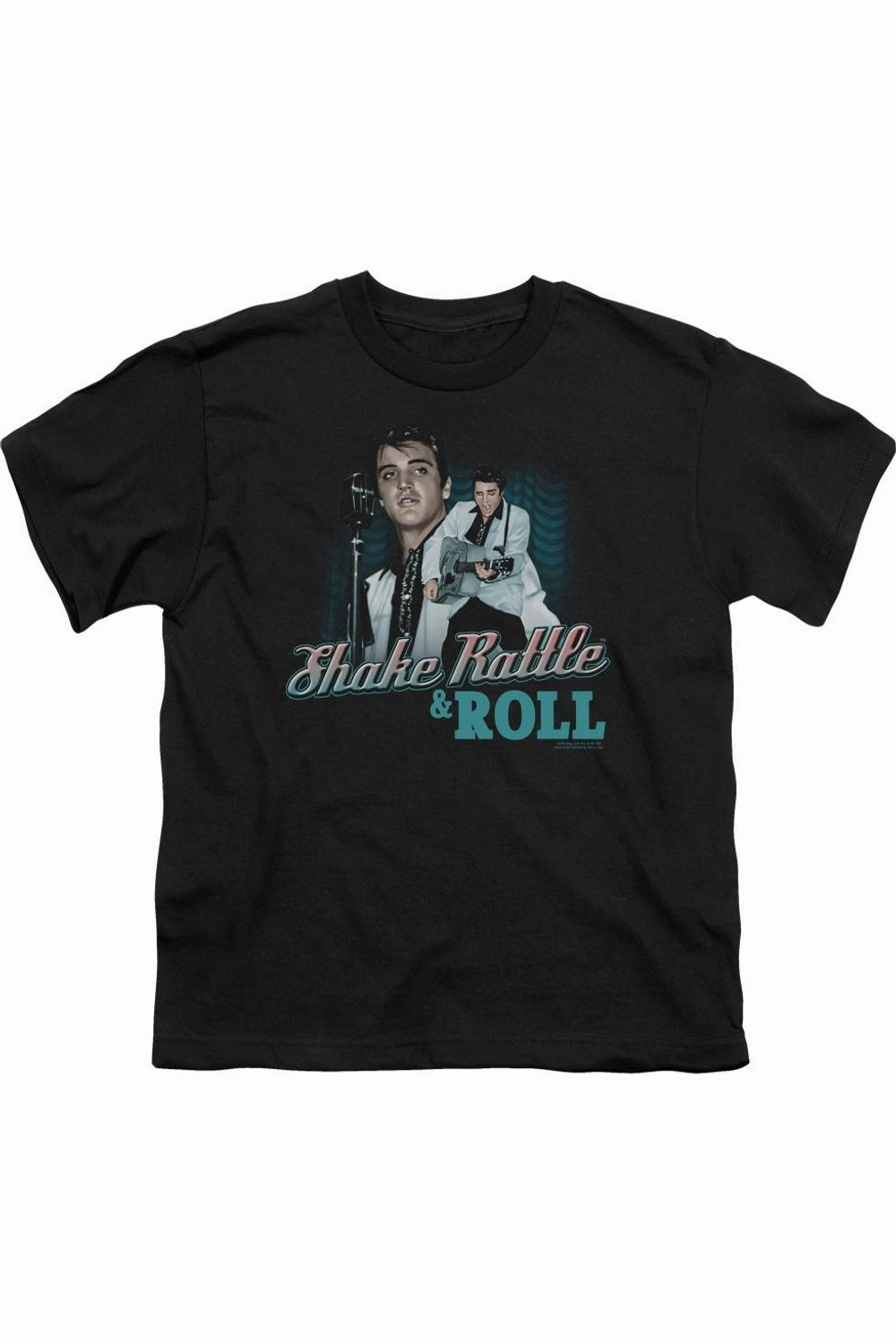 Elvis Presley Shake Rattle & Roll Short Sleeve Juvenile Tee / T-Shirt graphic tees for boys, polo shirts boys