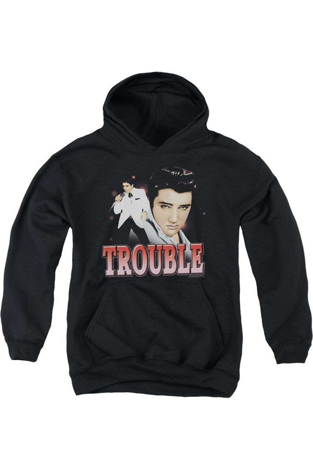 Elvis Presley Trouble Youth Pull Over Hoodie graphic tees for boys, polo shirts boys