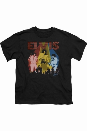 Elvis Presley Vegas Remembered Short Sleeve Youth Tee / T-Shirt graphic tees for boys, polo shirts boys