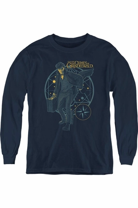 Fantastic Beasts 2 Suitcase Youth Long Sleeve Tee / T-Shirt graphic tees for boys, polo shirts boys