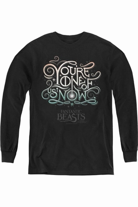 Fantastic Beasts One Of Us Youth Long Sleeve Tee / T-Shirt graphic tees for boys, polo shirts boys
