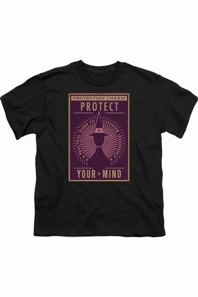Fantastic Beasts Protect Your Mind Short Sleeve Juvenile Tee / T-Shirt graphic tees for boys, polo shirts boys