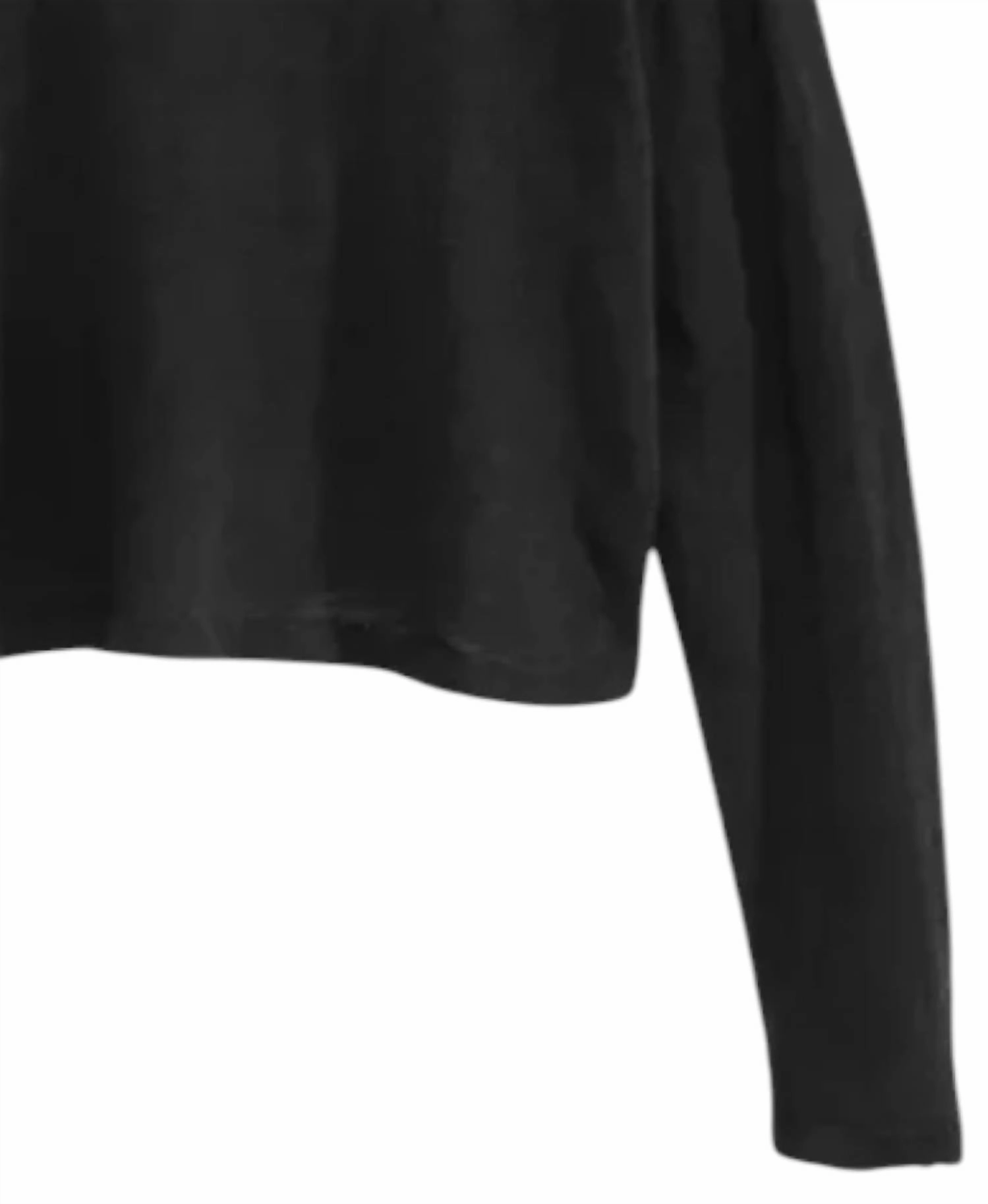 Fearless Tween Crop Long Sleeve Tee In Black Girls Tunic Top