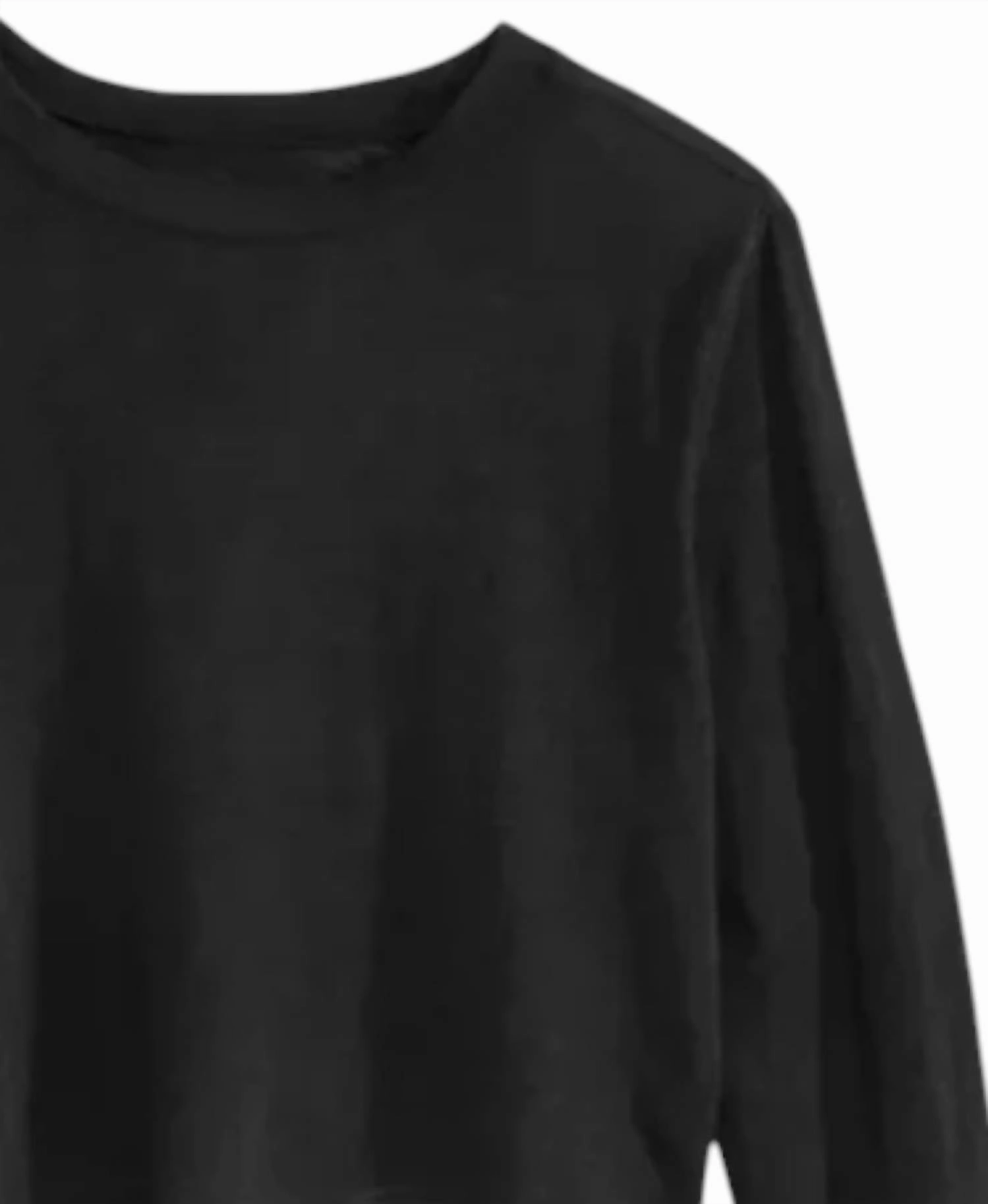 Fearless Tween Crop Long Sleeve Tee In Black Girls Tunic Top