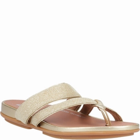 Fitflop Gracie Shimmerlux Strappy Toe Post Sandals Lightweight Running Shoes,Slip On Athletic Shoes,Breathable Workout Shoes