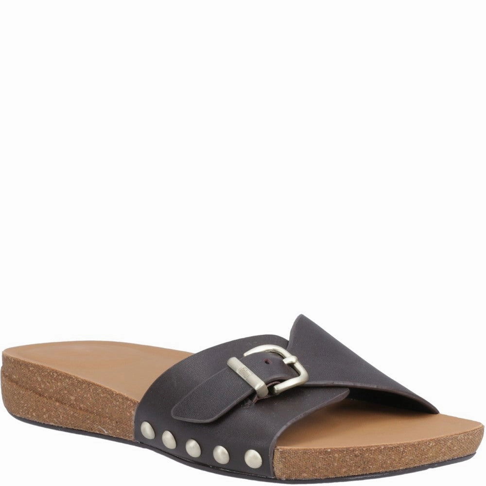 Fitflop iQushion Adjustable Buckle Slides Lightweight Running Shoes,Slip On Athletic Shoes,Breathable Workout Shoes