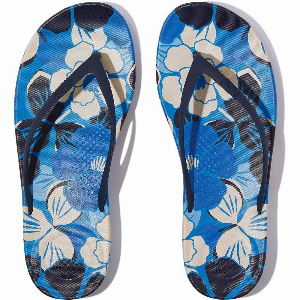 Fitflop iQushion Blossom Flip Flops Women's Sneakers Casual Walking Shoes
