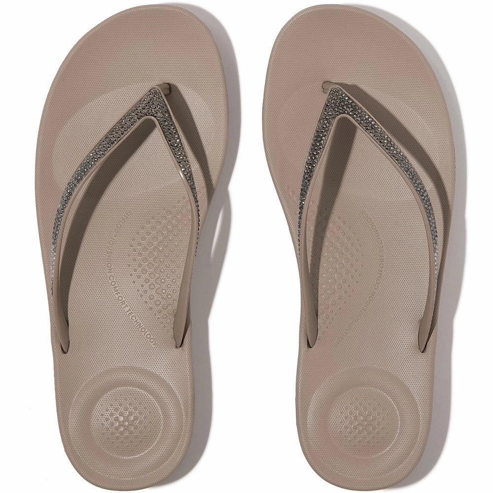 Fitflop iQushion Ombre Sparkle Flip Flops Women's Sneakers Casual Walking Shoes