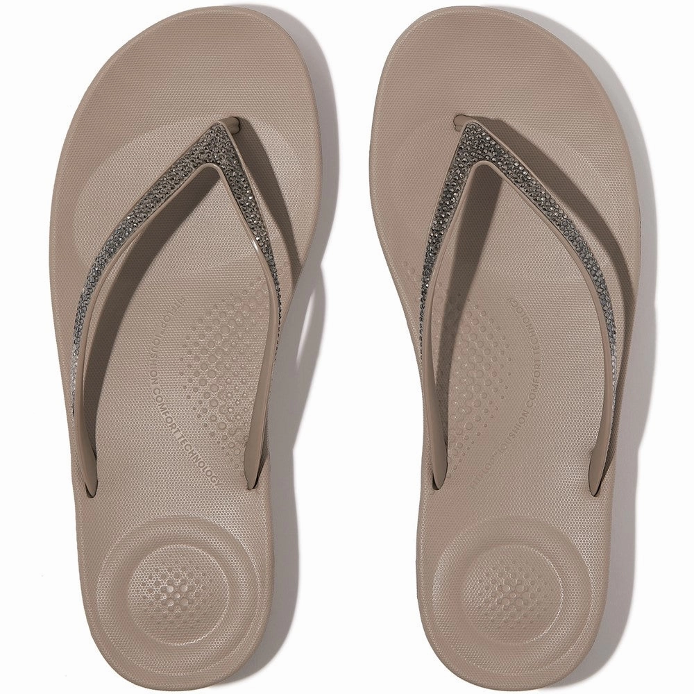 Fitflop iQushion Ombre Sparkle Flip Flops Women's Sneakers Casual Walking Shoes