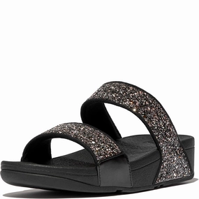 Fitflop Lulu 2 Bar Glitter Sandal Lightweight Running Shoes,Slip On Athletic Shoes,Breathable Workout Shoes