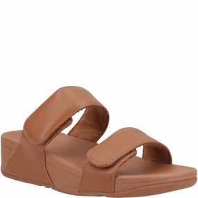 Fitflop Lulu Adjustable Slides Lightweight Running Shoes,Slip On Athletic Shoes,Breathable Workout Shoes