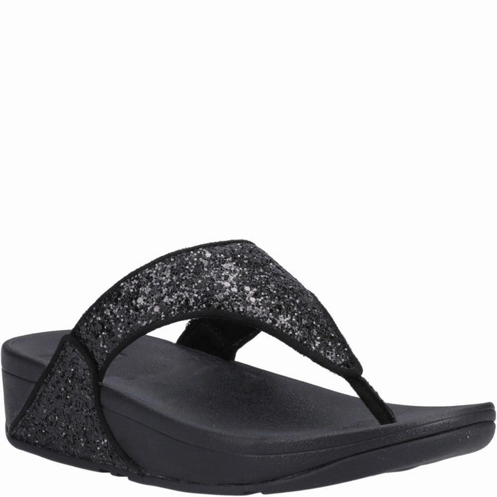 Fitflop Lulu Glitter Toe-Post Sandals Lightweight Running Shoes,Slip On Athletic Shoes,Breathable Workout Shoes