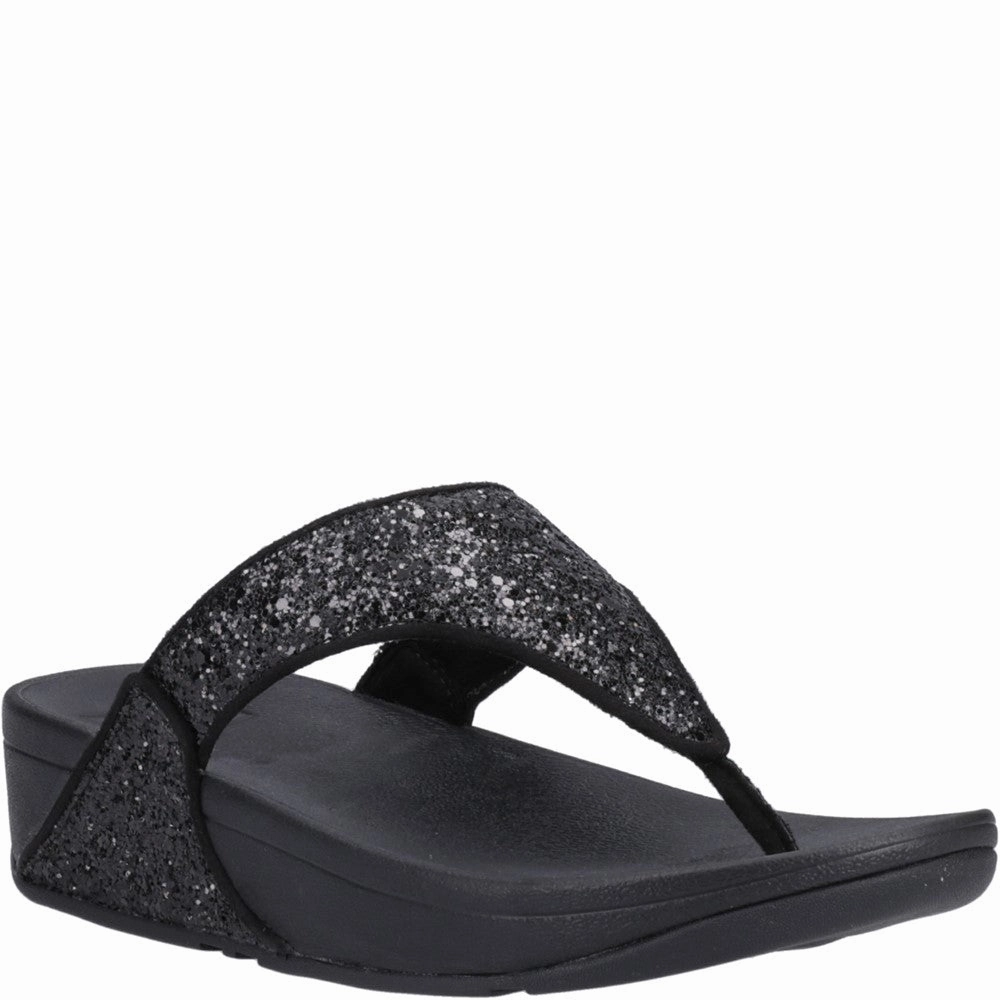 Fitflop Lulu Glitter Toe-Post Sandals Lightweight Running Shoes,Slip On Athletic Shoes,Breathable Workout Shoes