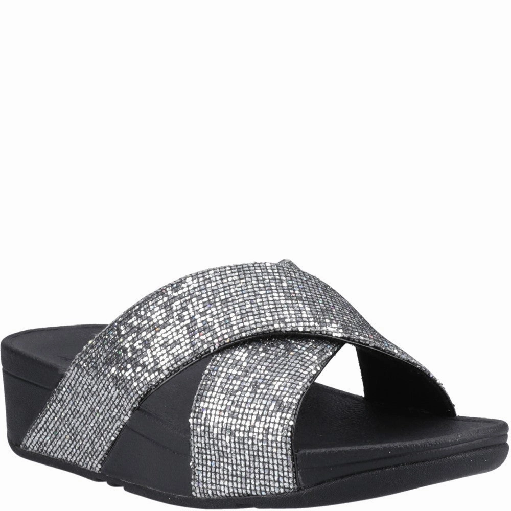 Fitflop Lulu Glitterball Cross Slides Lightweight Running Shoes,Slip On Athletic Shoes,Breathable Workout Shoes