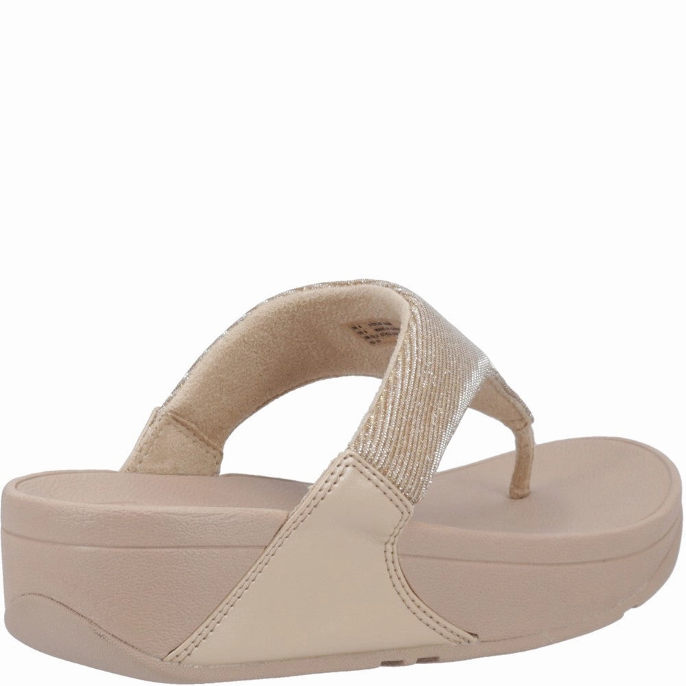 Fitflop Lulu Shimmerlux Toe Post Sandals Women's Sneakers Casual Walking Shoes