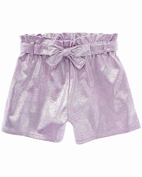 Flapdoodles Allover Crackled Foil Print Short girls bermuda shorts, bike shorts girls