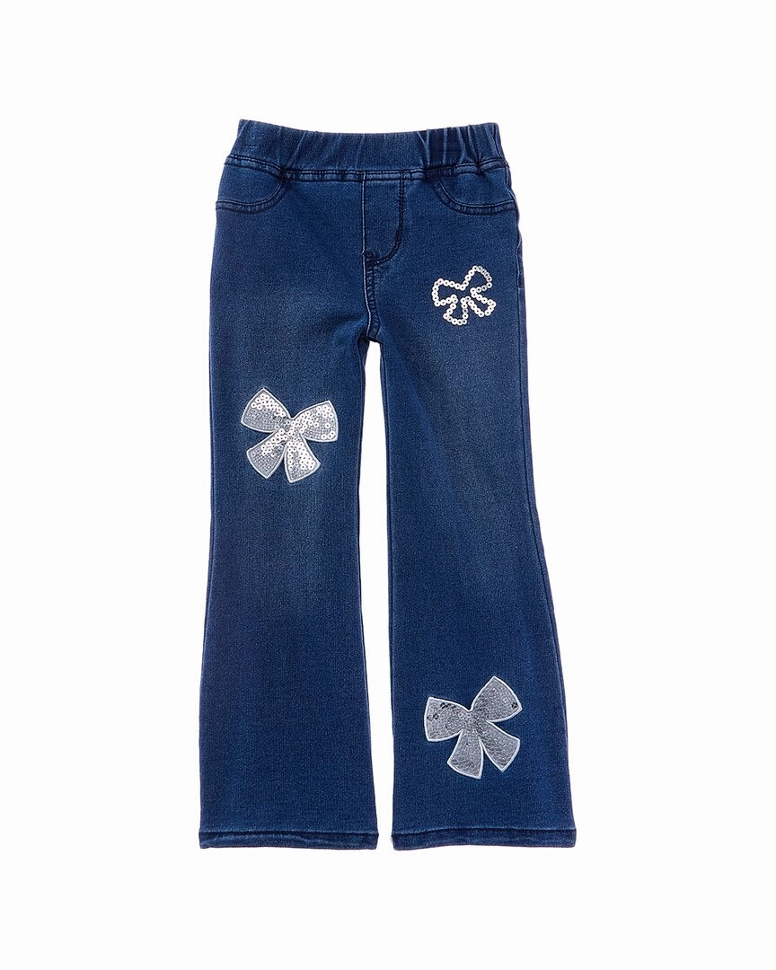 Flapdoodles Sequin Patch Pant Girls Flared Leggings