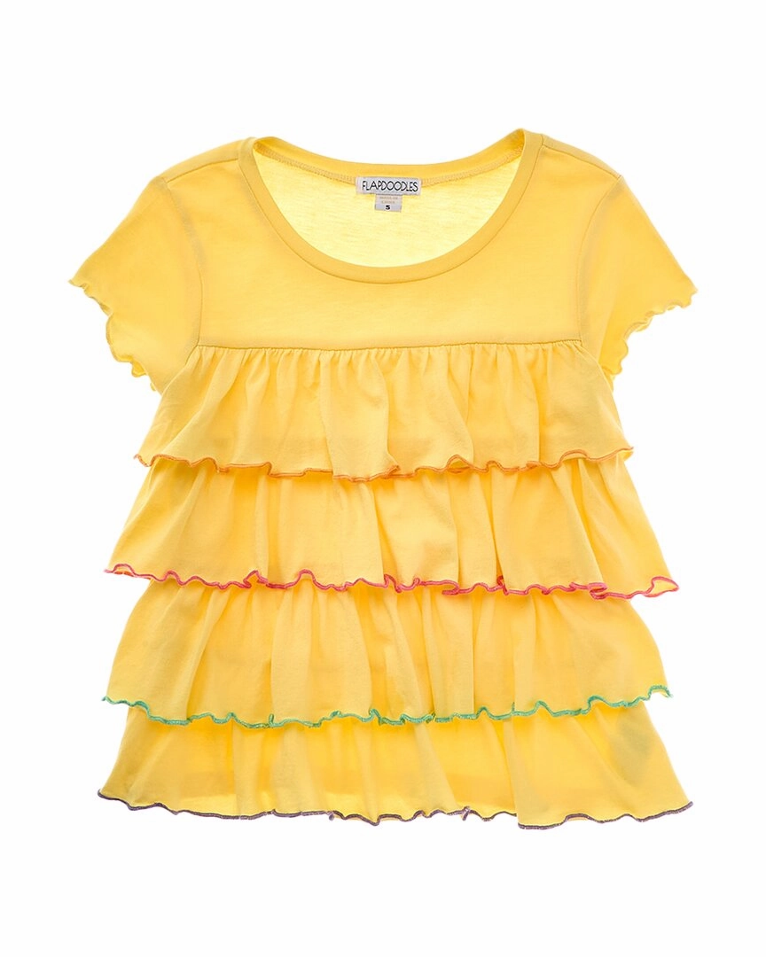 Flapdoodles Tiered Ruffle Top ruffle tops girls, long sleeve tees girls