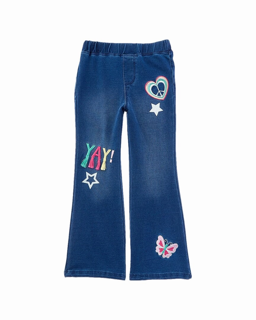 Flapdoodles Yay Flare Jean leggings girls, wide leg pants girls