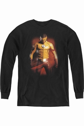 Flash Kid Flash Youth Long Sleeve Tee / T-Shirt graphic tees for boys, polo shirts boys