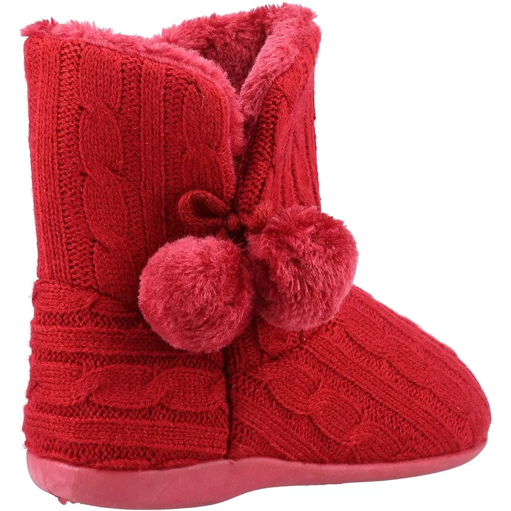 Fleet & Foster Apple Knitted Bootie Slipper Women's Sneakers Casual Walking Shoes