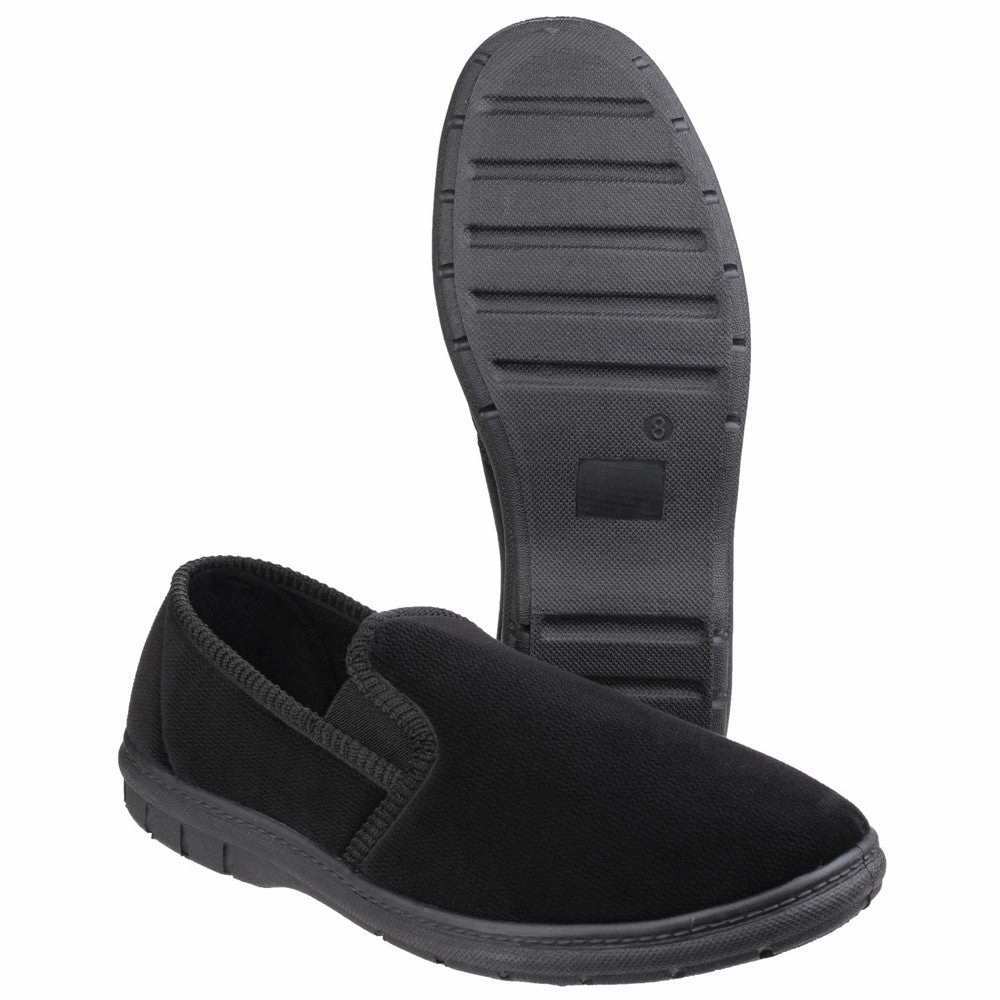 Fleet & Foster John Twin Gusset Memory Foam Slipper Men's Sports Casual Shoes
