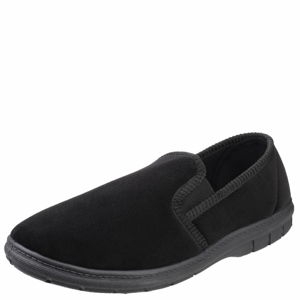 Fleet & Foster John Twin Gusset Memory Foam Slipper Men's Sports Casual Shoes