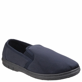 Fleet & Foster John Twin Gusset Memory Foam Slipper Basketball Shoes, Running Shoes