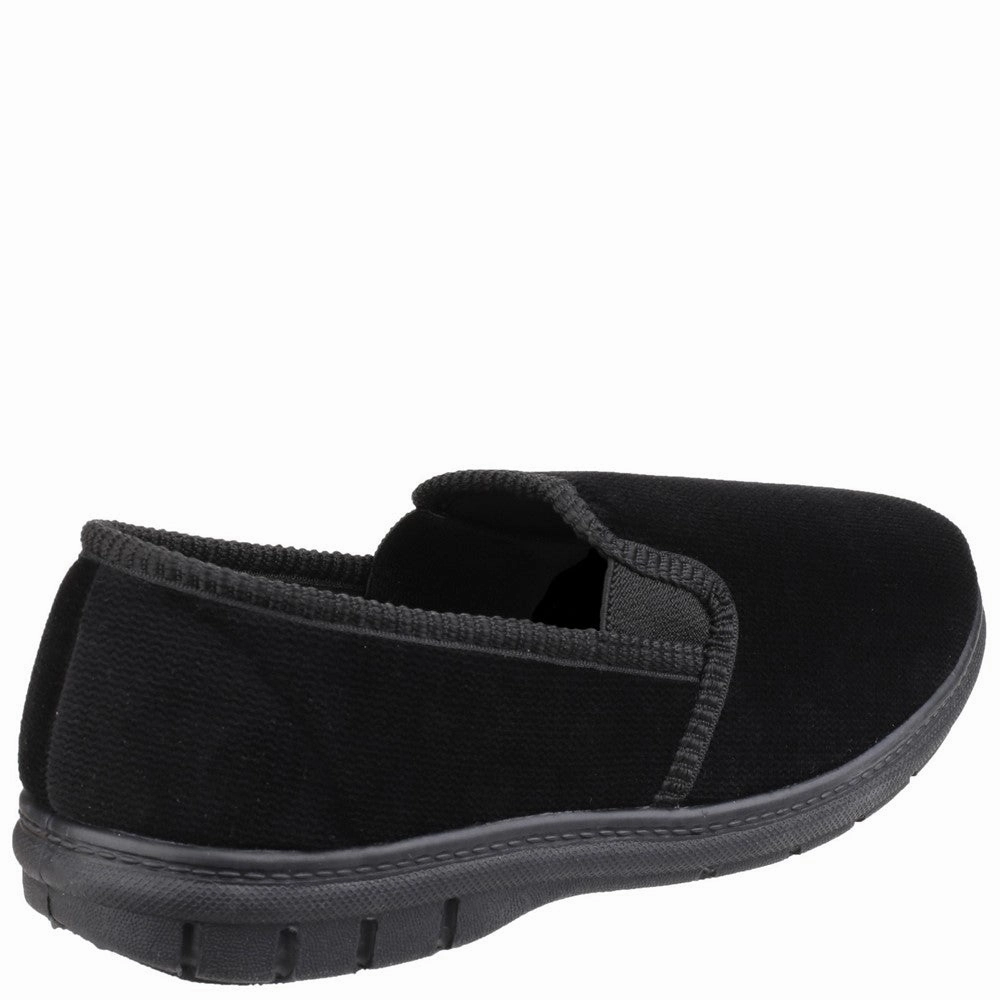 Fleet & Foster John Twin Gusset Memory Foam Slipper Men's Sports Casual Shoes