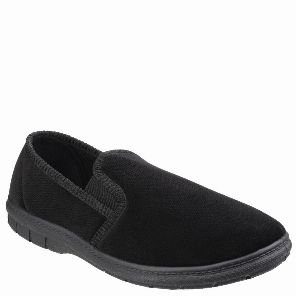 Fleet & Foster John Twin Gusset Memory Foam Slipper Basketball Shoes, Running Shoes