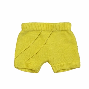 Flora and Henri Unisex Yellow Shorts boys athletic shorts, cargo shorts boys