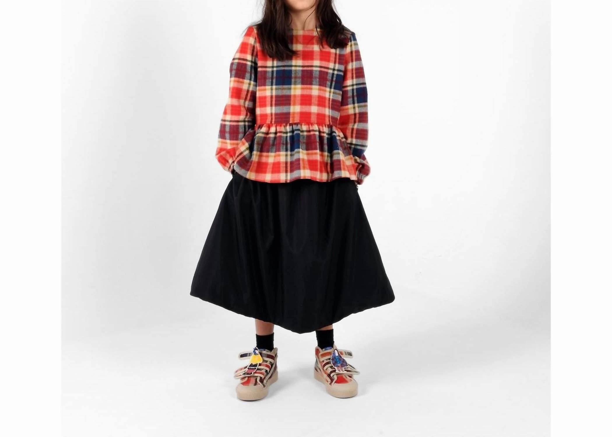 Frederica Blouse In Cru ruffle tops girls, long sleeve tees girls