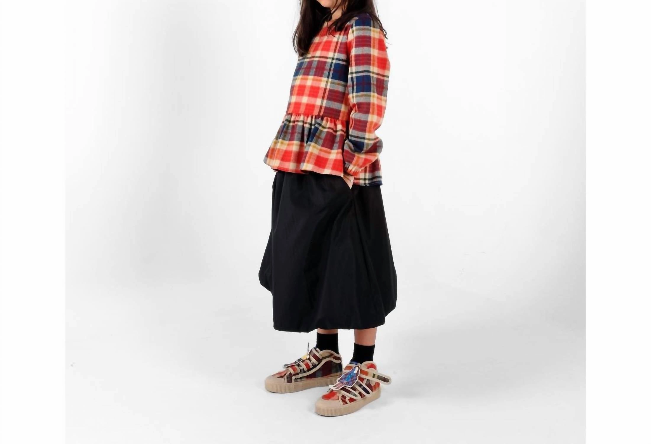 Frederica Blouse In Cru Girls Tunic Top