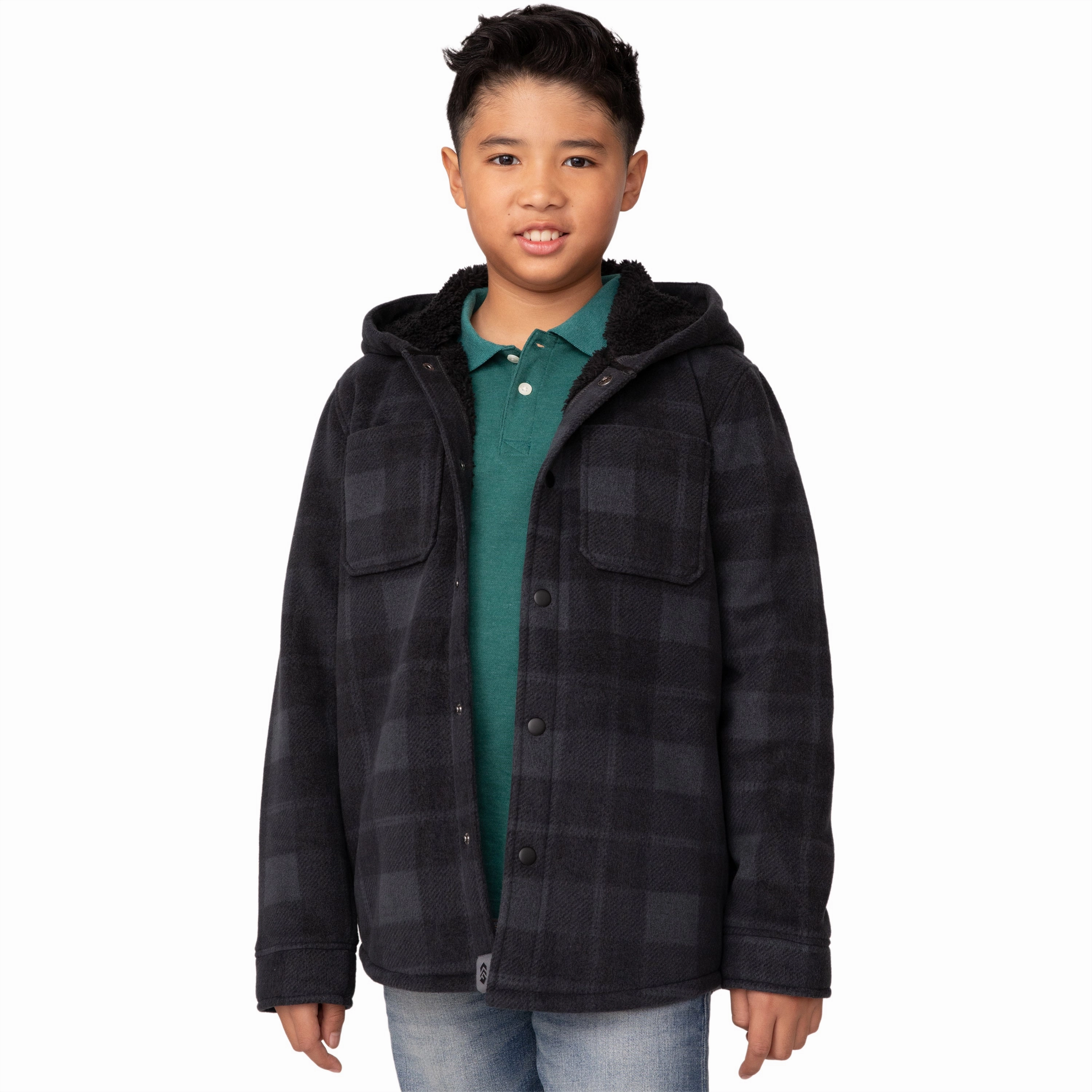 Free Country Boys' Chill Out Fleece Hoodie Jacket Boys Waterproof Parka