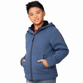 Free Country Boys' Mountain Fleece Hoodie Jacket winter jackets for boys, lightweight puffer boys