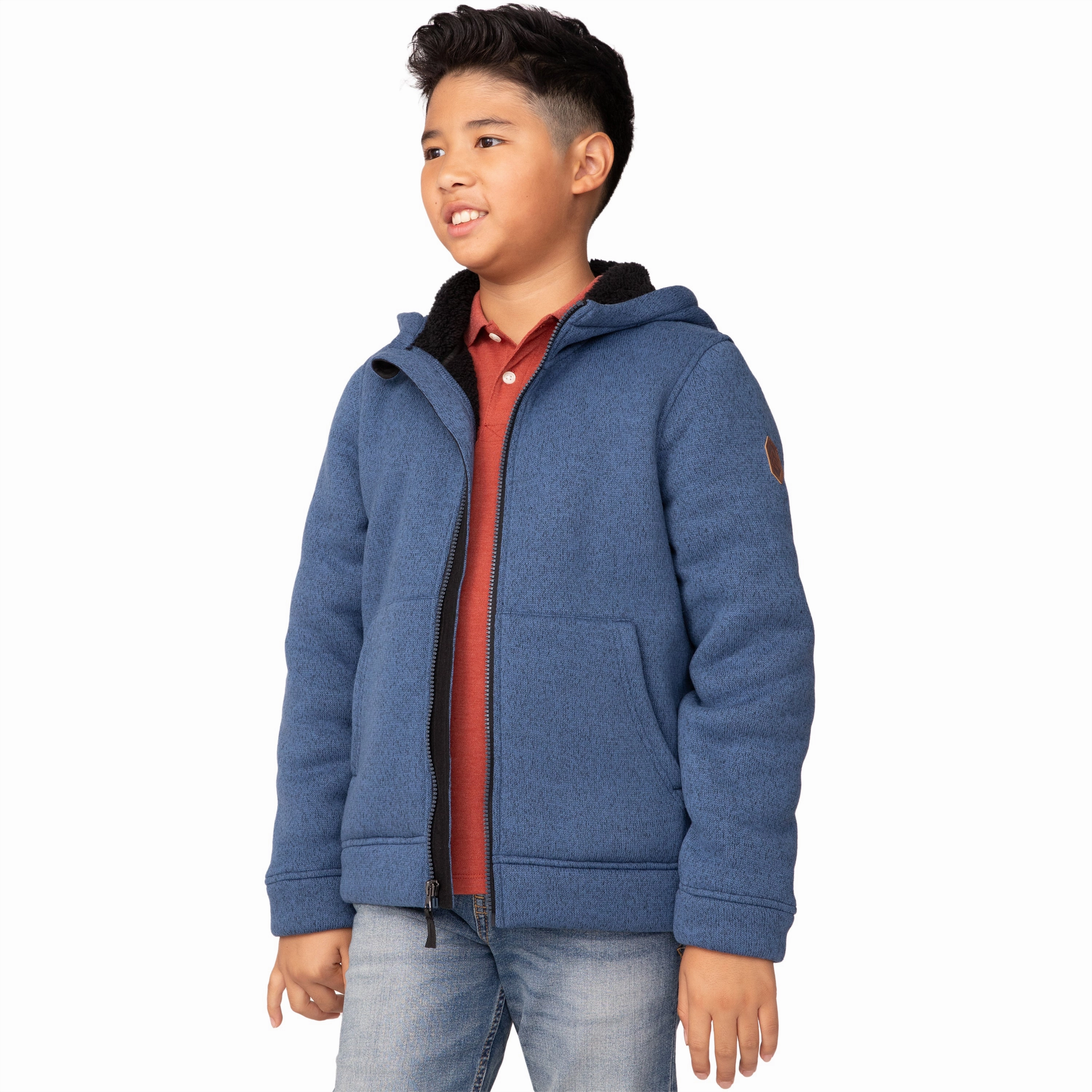 Free Country Boys' Mountain Fleece Hoodie Jacket Boys Waterproof Parka