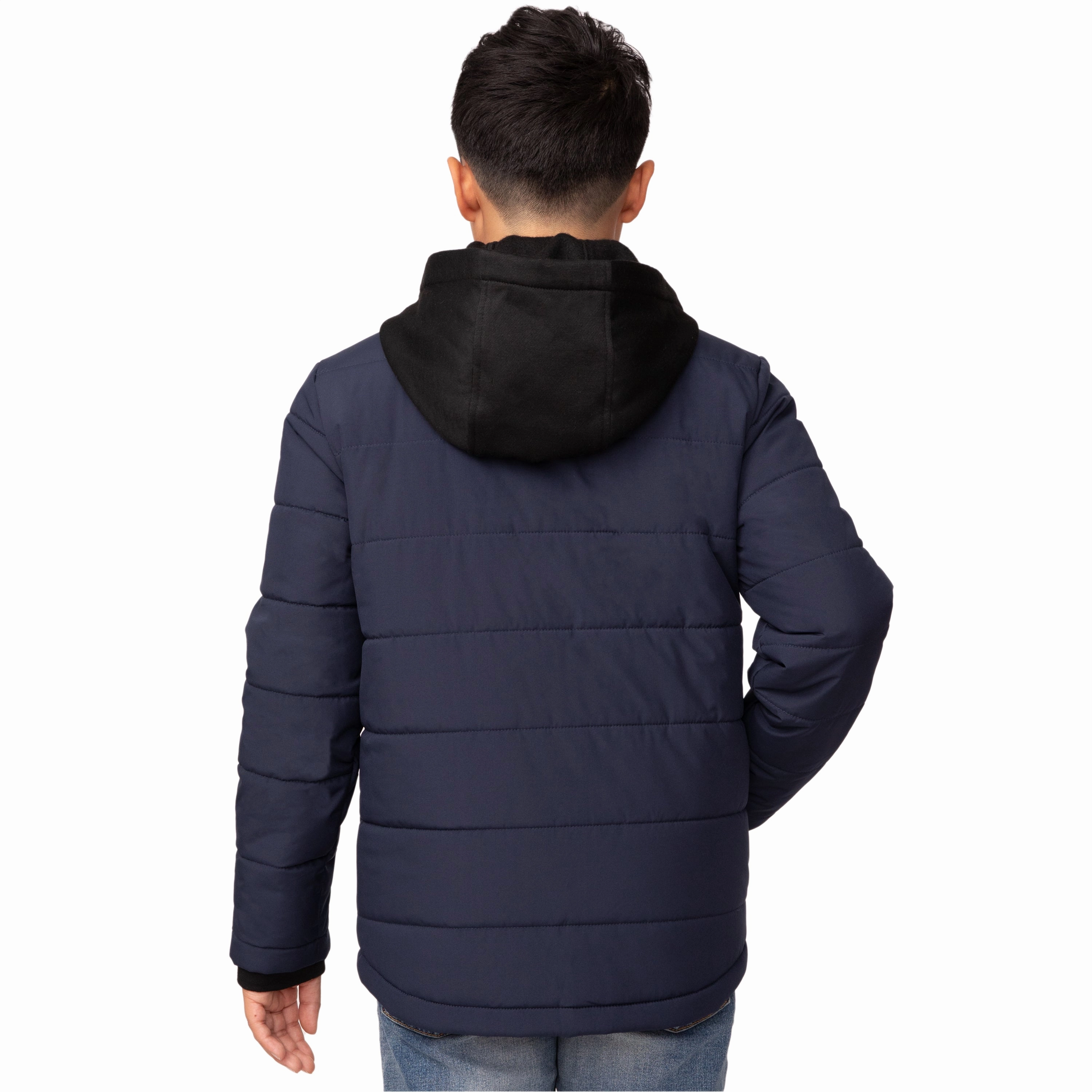 Free Country Boys' Puffer Hoodie Shacket Boys Waterproof Parka
