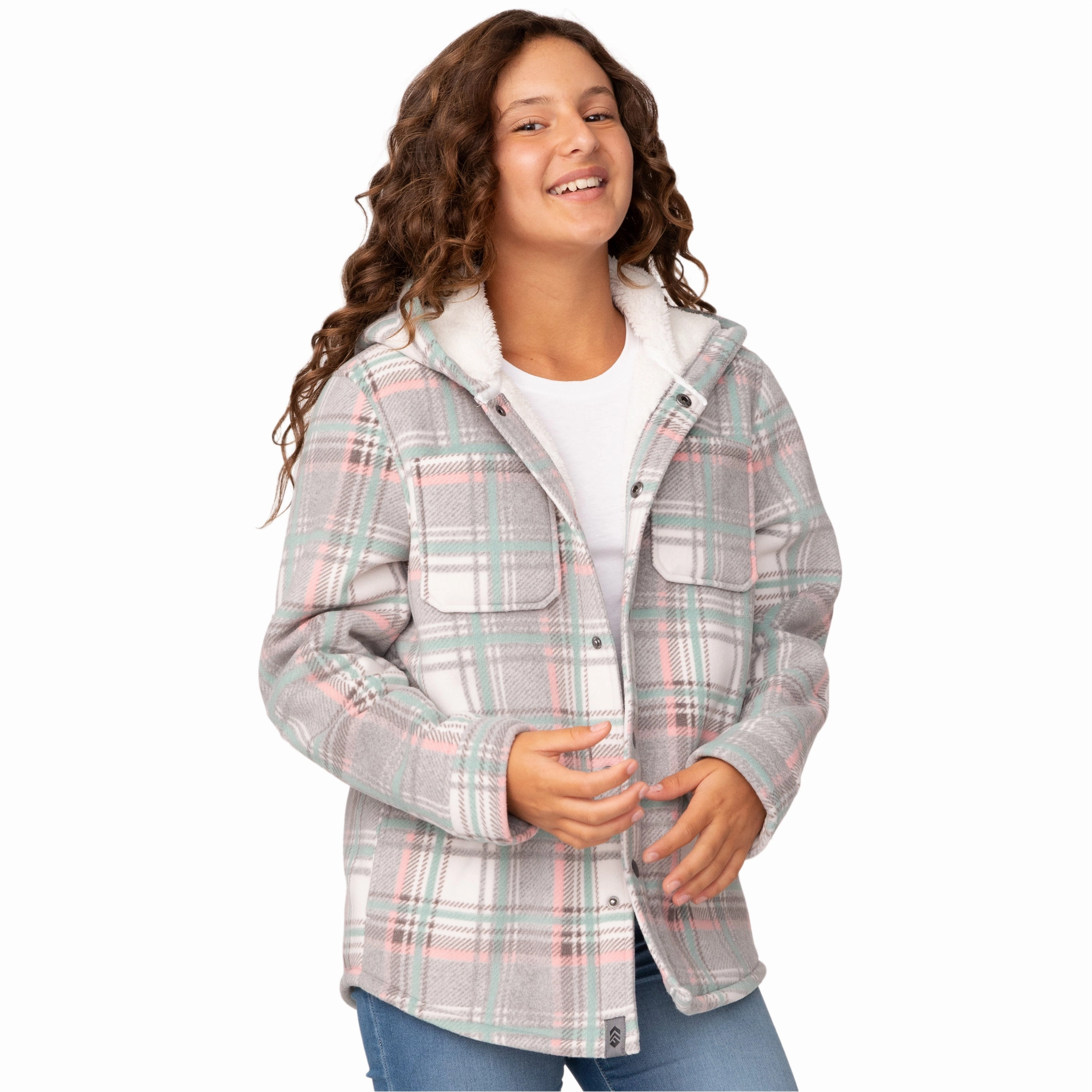 Free Country Girls' Chill Out Fleece Jacket Girls Sherpa Coat