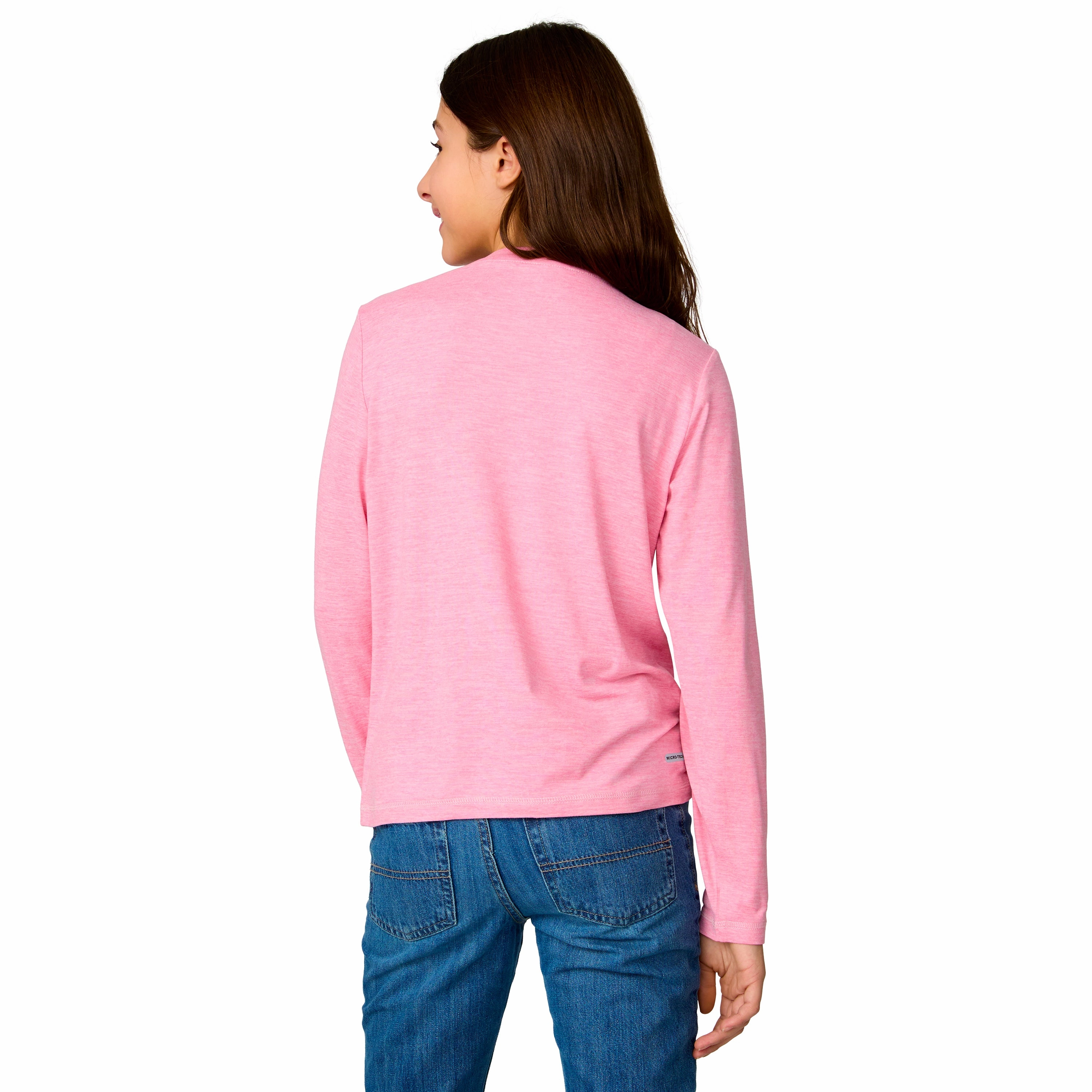 Free Country Girls' Microtech Long Sleeve Shirt Girls Tunic Top