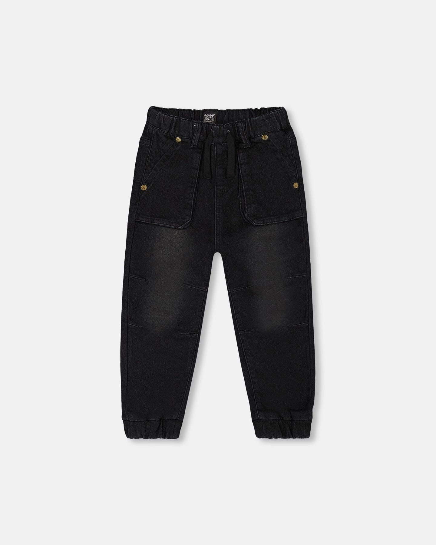 French Terry Denim Jogger Pant Black Jeans boys jogger pants, school uniform pants boys