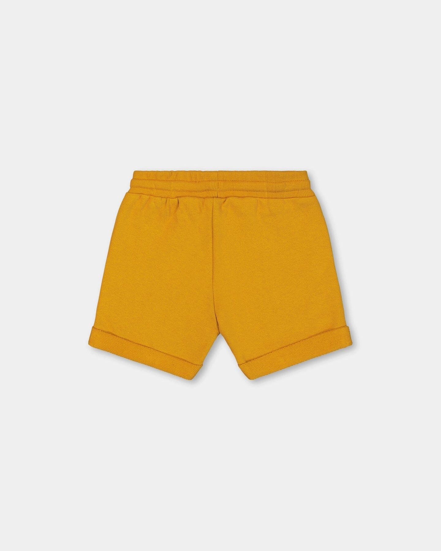 French Terry Short Vibrant Orange Boys Drawstring Athletic Shorts