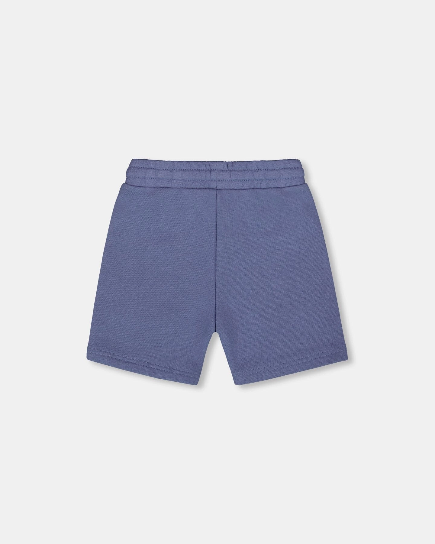 French Terry Zip Pocket Shorts Pale Mauve Blue Boys Drawstring Athletic Shorts