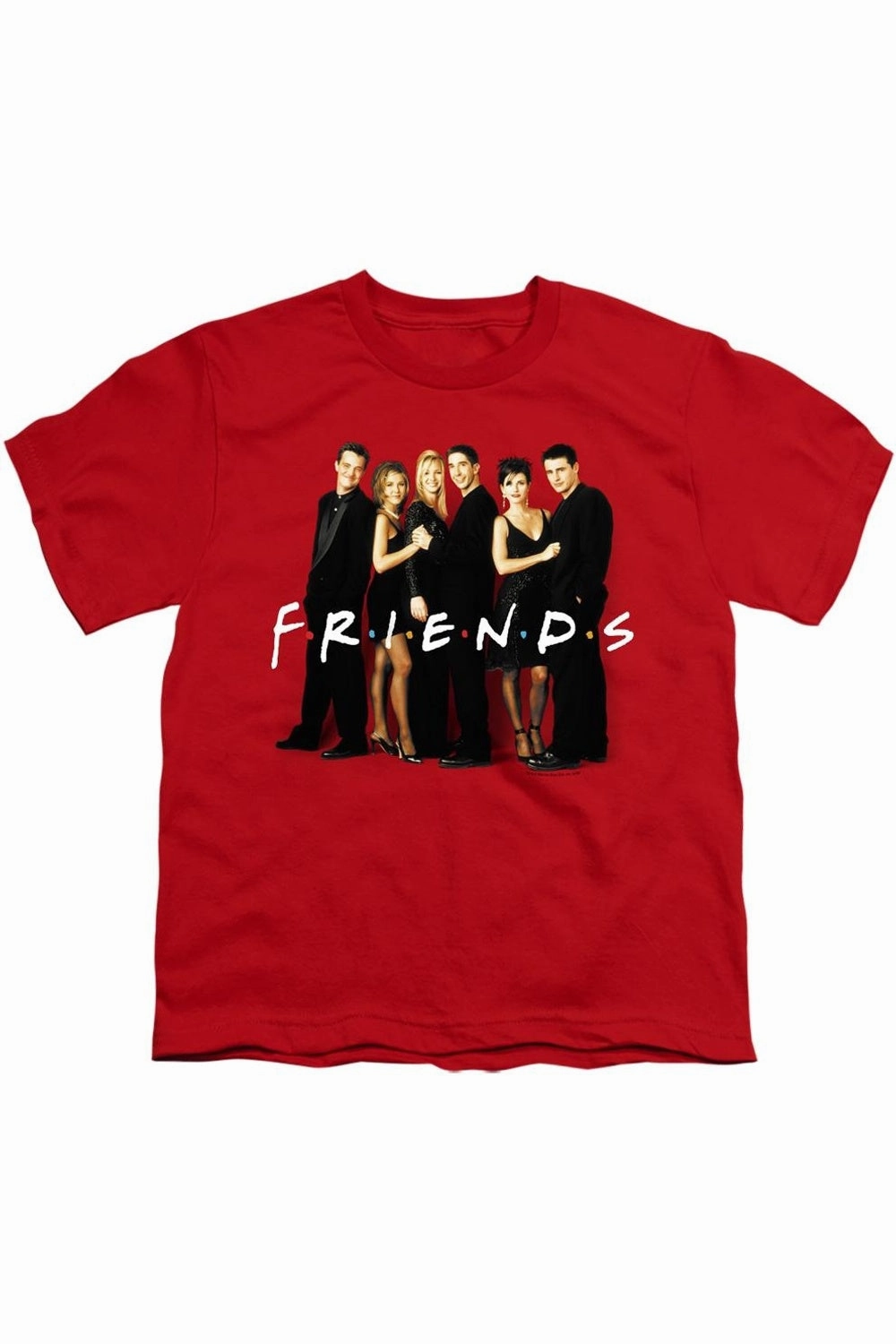 Friends Cast In Black Short Sleeve Youth Tee / T-Shirt graphic tees for boys, polo shirts boys