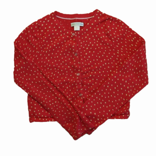 Garnet Hill Girls Pink Polka Dots Cardigan girls knit pullovers, cardigan sweaters girls