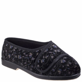 GBS Nola Extra Wide Fit Ladies Slipper Lightweight Running Shoes,Slip On Athletic Shoes,Breathable Workout Shoes