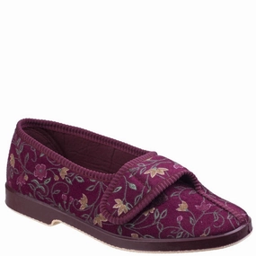 GBS Wilma Ladies Wide Fit Slipper Lightweight Running Shoes,Slip On Athletic Shoes,Breathable Workout Shoes