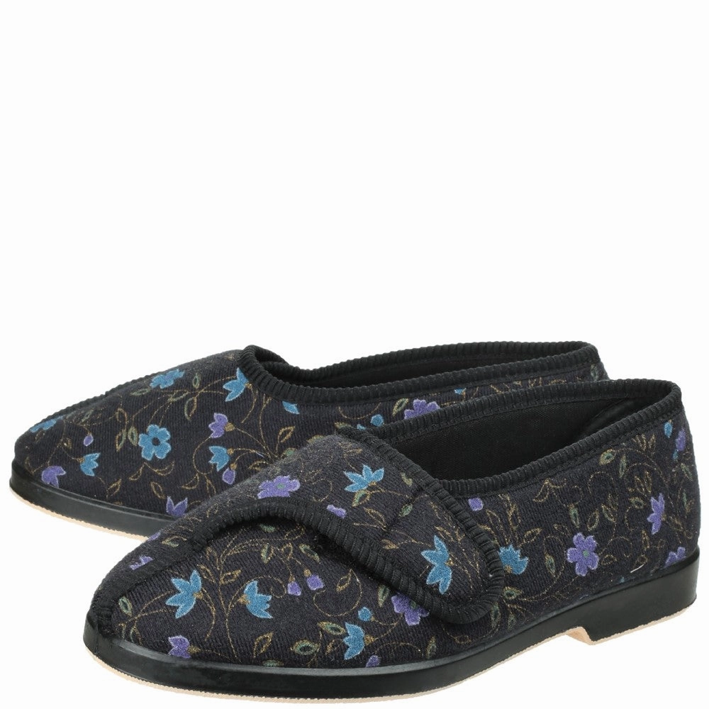 GBS Wilma Ladies Wide Fit Slipper Women's Sneakers Casual Walking Shoes