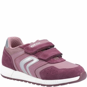 Geox Alben Girl Touch Fastening Shoes Kids Tennis Shoes,Toddler Athletic Shoes,Youth Casual Shoes