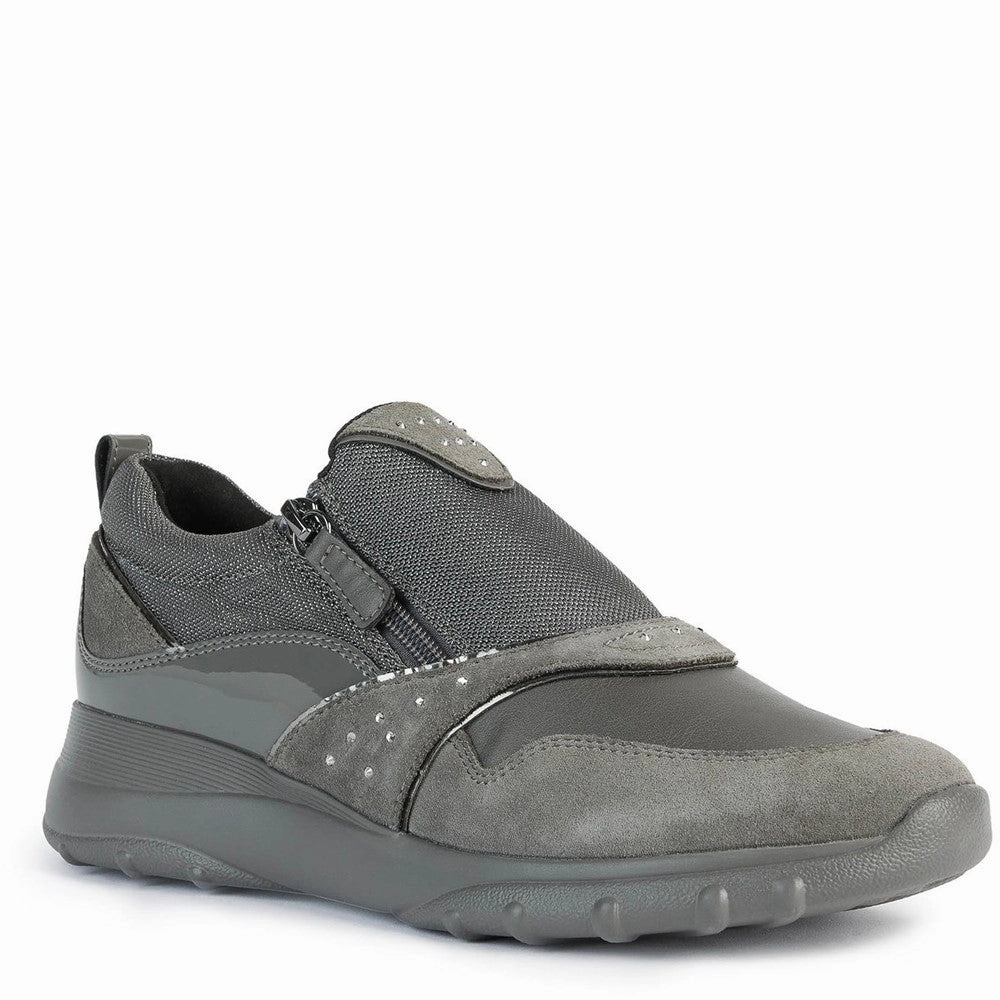 Geox D Zosma B Trainers Lightweight Running Shoes,Slip On Athletic Shoes,Breathable Workout Shoes